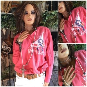 American Living Sailboat Popover Sweatshirt Hoodie